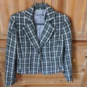 Herringbone and plaid jacket